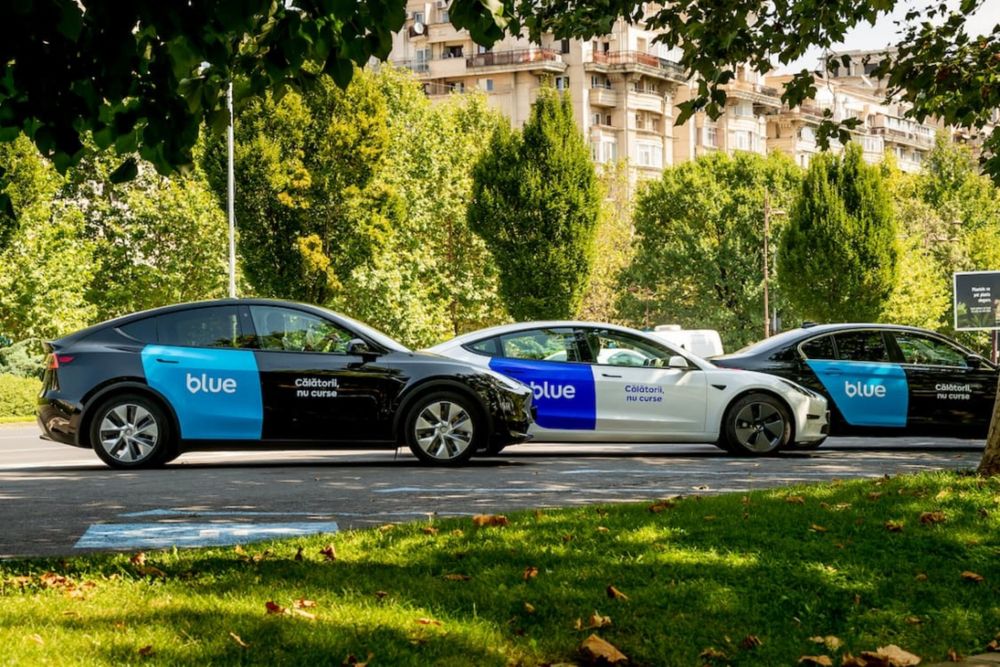 Partener Blue - Tesla Ridesharing - Colaborare Blue in Bucuresti -