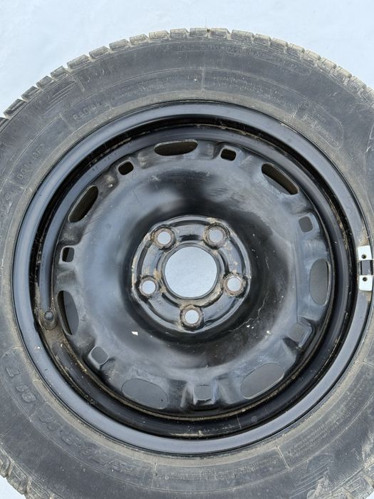 Set 4 roți complete – jante tablă 14’’+ anvelope în stare bună