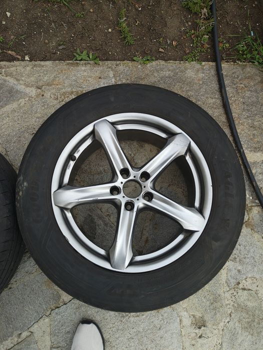 Перфектни 235/60/18 GOODYEAR - над 6мм летни гуми, Джанти  AEZ - 5/112