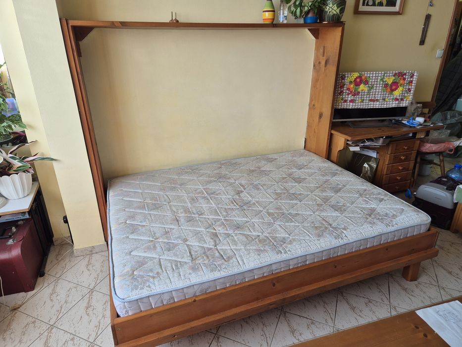 Падащо легло масив 140×190см