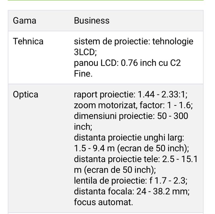 Videoproiector Profesional Epson EB-G7900U