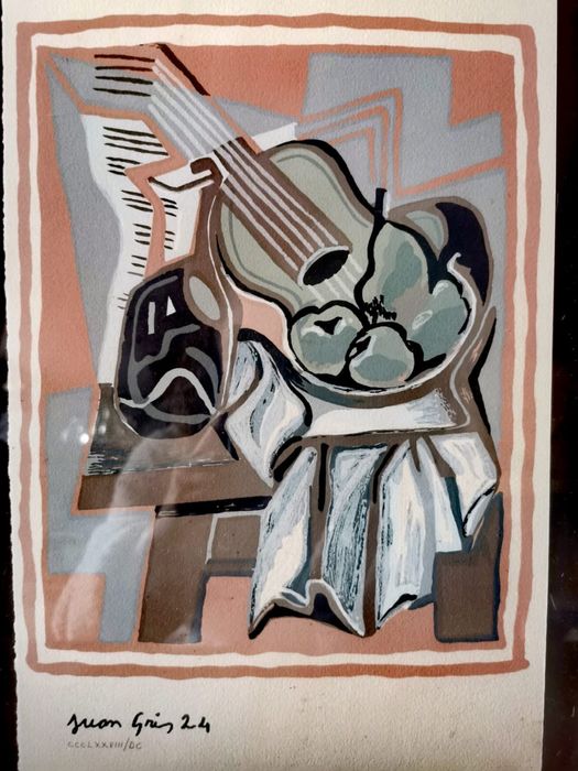 Картина литография ръчна хартия Сеат SEAT лимитирана колекцинерска