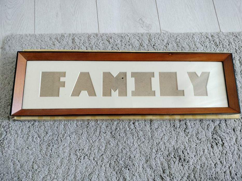 Tablou FAMILY 16x54 cm lemn
