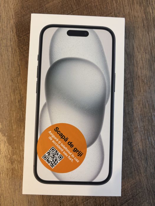 Vand Iphone 15, black, nou, cutie sigilata