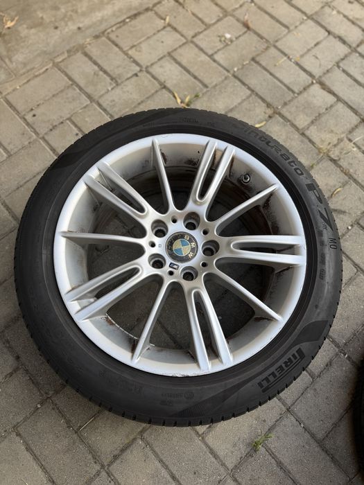 Jante BMW + Cauciucuri vara 245/45/18 M originale ET 37 5x120 in 2 latimi