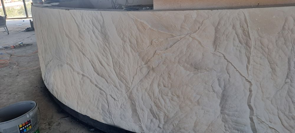 Барельеф, скалы, имитации горного камня, скульптуры