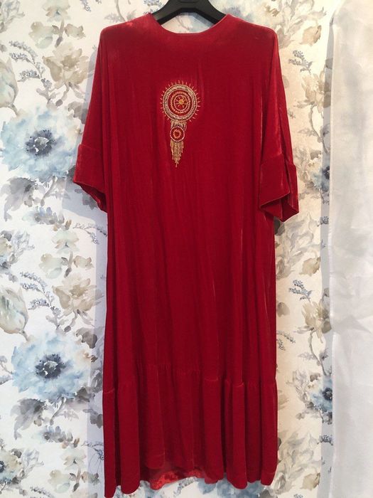 Платье велюровое