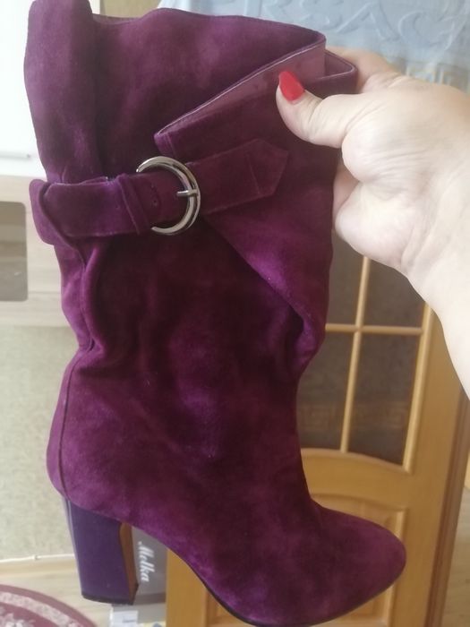 Сапоги из натуральной замши. Торг