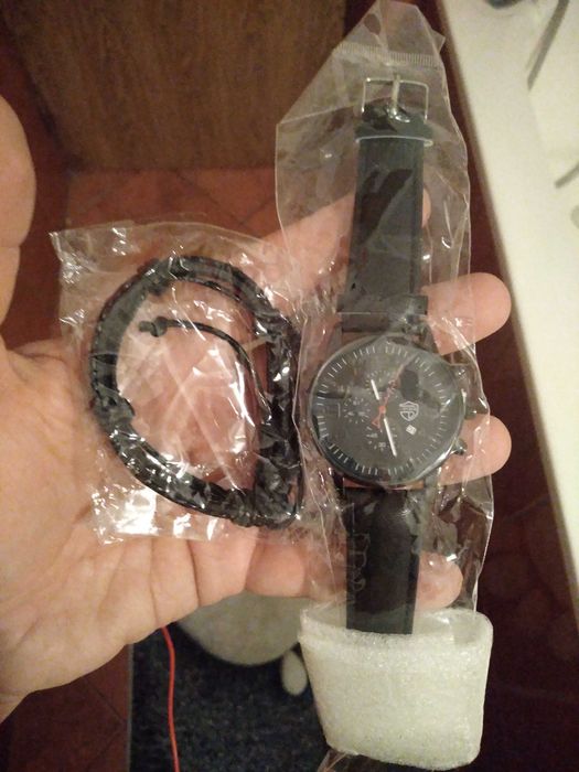 Ceas nou barbatesc + bratara noua barbateasca