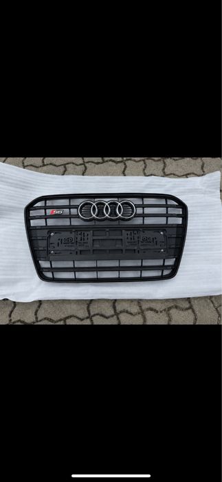 Grila Bara Fata Audi S5 8T B8.5 Facelift 2013-2017 Black Edition