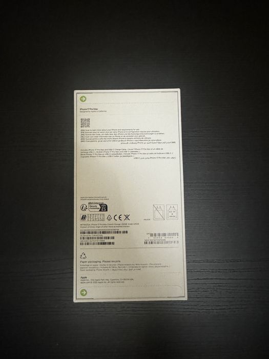 iPhone 17 Pro Max 256GB Cosmic Orange