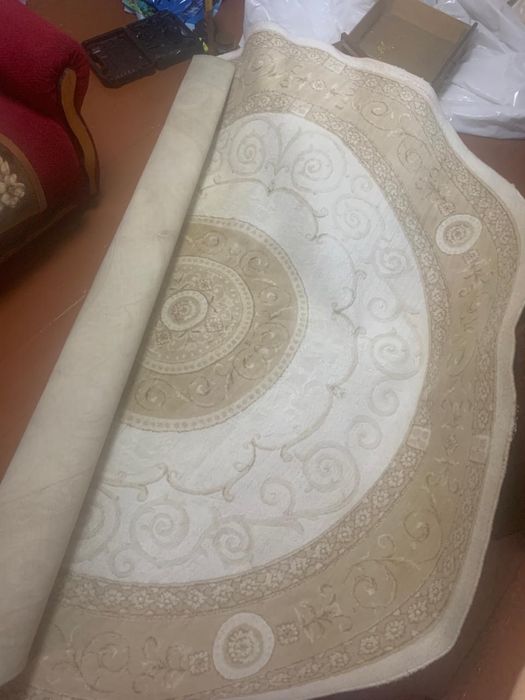 Ковер круглый натуральный