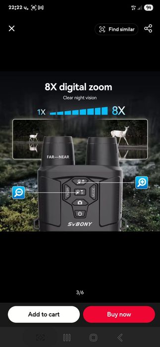 Бинокъл SVBONY SA206 4K