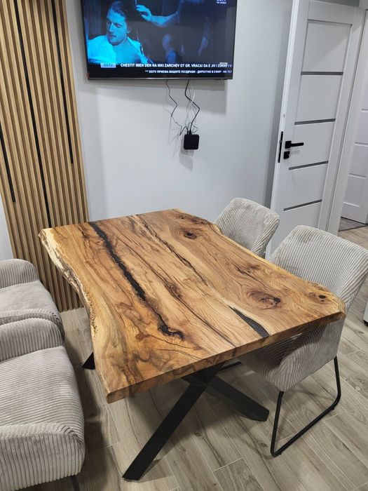 Плот за маса от дъб рустик