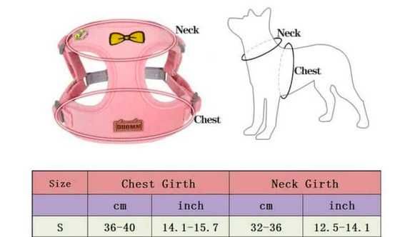 Комплект за куче от  бродиран нагръдник и каишка от кадифе