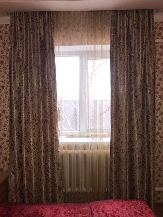 шторы с тюлем для спальни