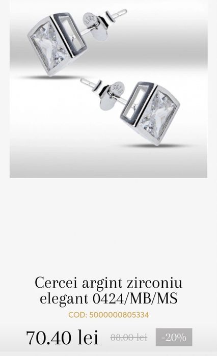 Cercei Argint 925