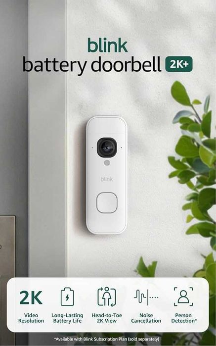 Sonerie wireless Blink Battery 2K+, modulul de sincronizare necesar nu este inclus