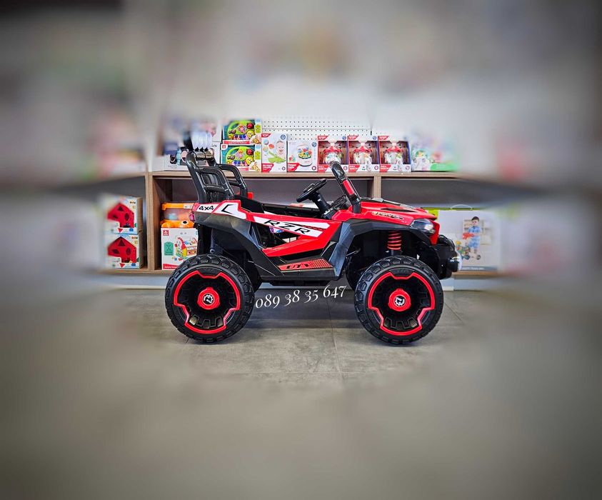 ТОП ЦЕНА!НОВО!Акумулаторно бъги/UTV Jakarta RED 4x4 с 12V батерия,USB