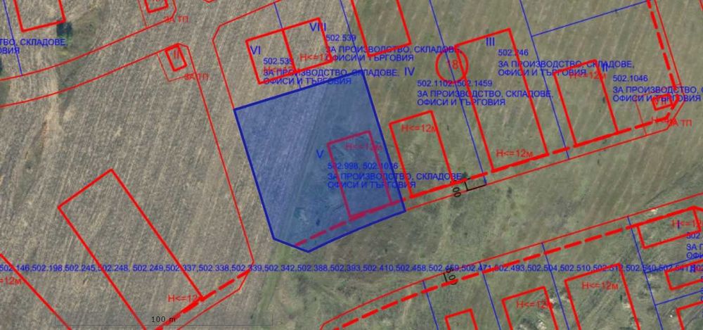 Продава се Парцел в София, Слатина - 4252 кв.м за 80 €/кв.м - Снимка #1