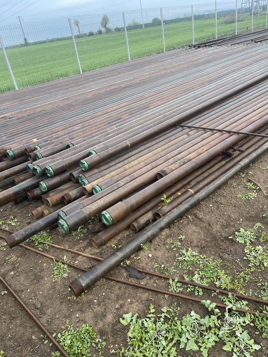 Teava tubing cu mufa si filet la 9m lungime pentru gard fanar grajd structura metala hala