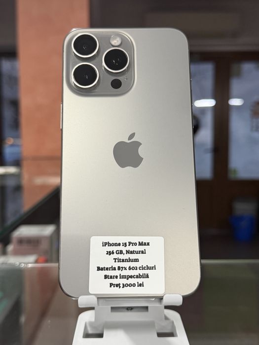iPhone 15 pro max Pret 3000 lei