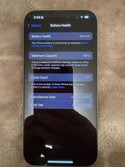 IPhone 15 Pro Natural Titanium