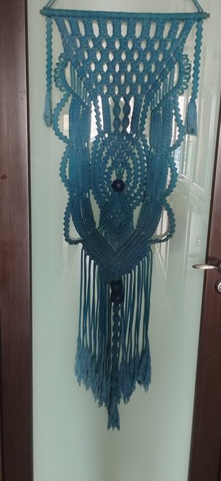 Винтажное настенное панно макроме