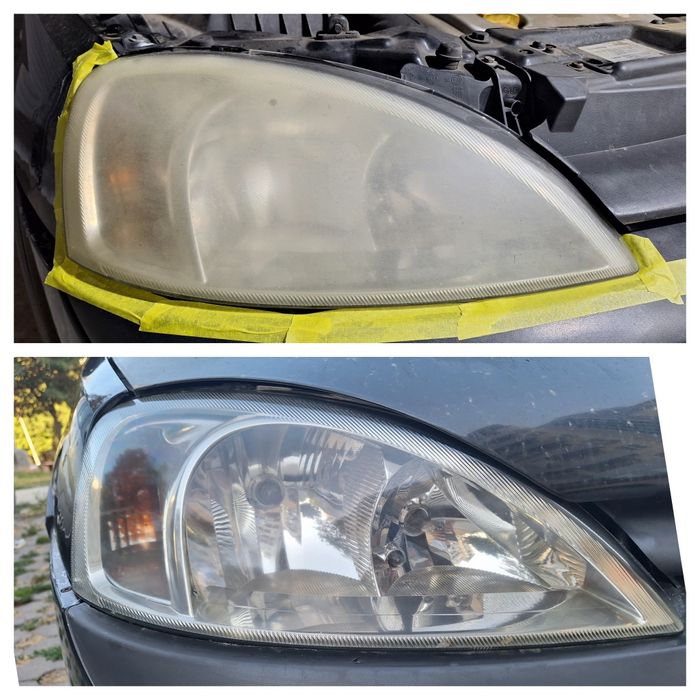 Полиране на фарове, стопове, автомобили, фолиране на стъкла и пране