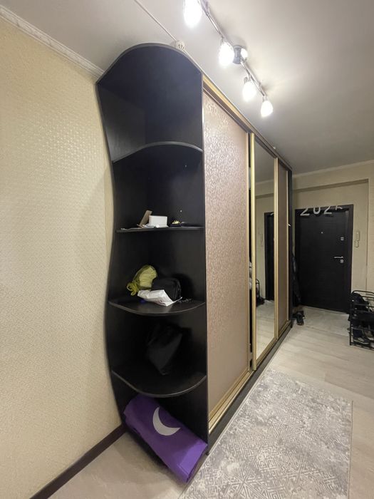 Стенка щкаф раздвижноц с зерколом с вешалками и для обуви полками