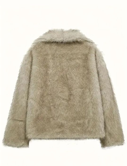 Палто изкуствен косъм оувърсайз