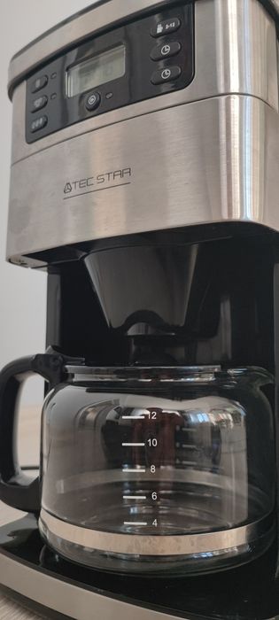 Еспресо машина Tec Star, 1.5 L, Черна/Инокс