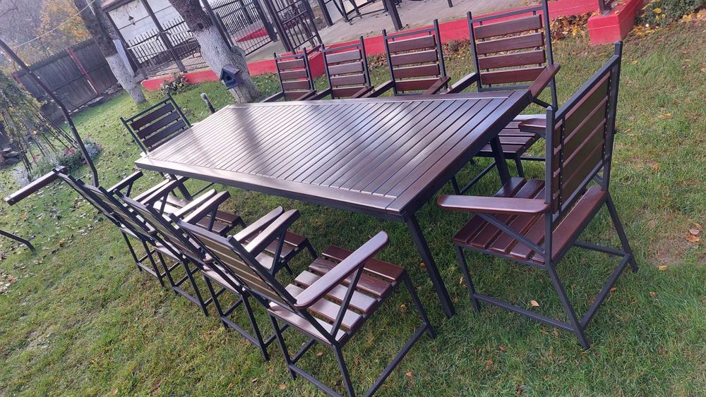Set masa cu 10 scaune
