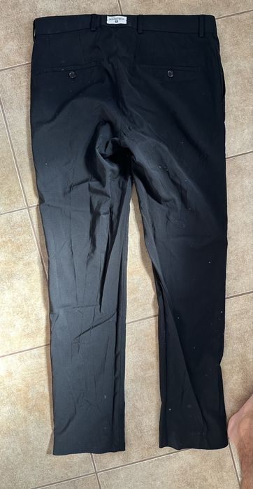 Pantaloni costum negru Seroussi Lana premium