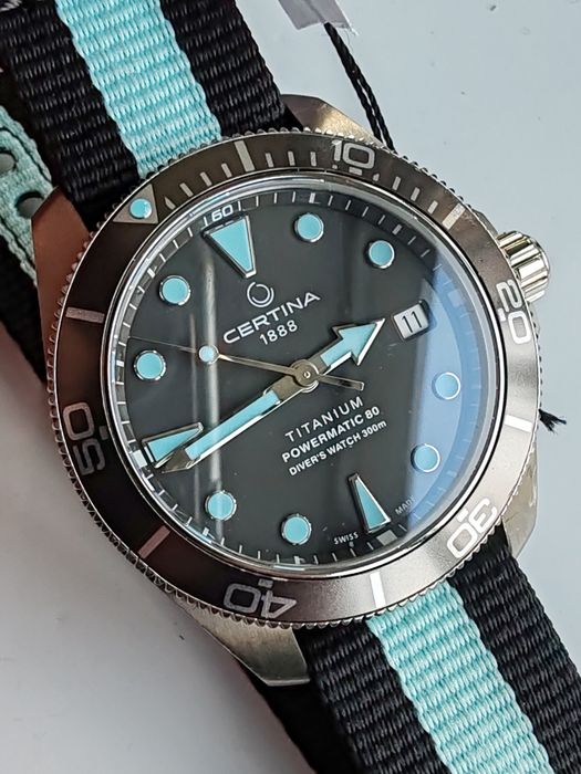 Ceas Certina DS Action Automatic Titanium 38 mm 300 m Diver, Nepurtat!