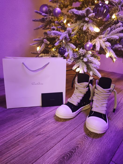 Rick Owens Jumbo Laces Black, Nepurtati.