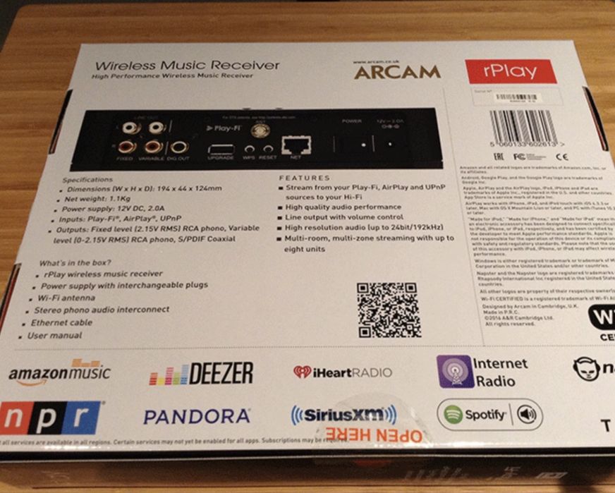 Arcam RPlay network Hi Fi Streamer