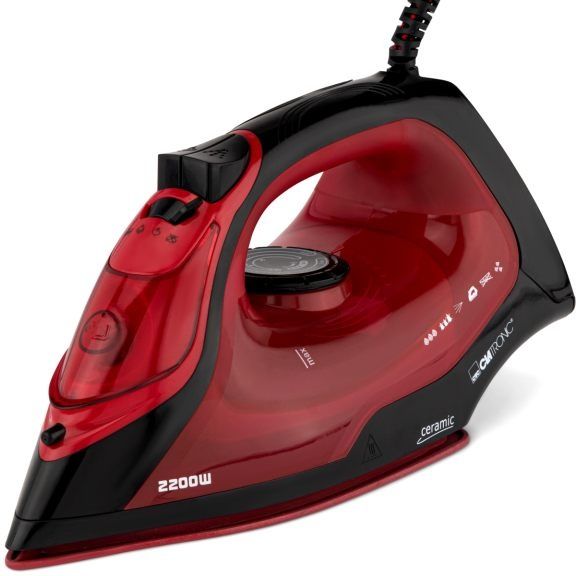 Нова прна ютия 2200 W Clatronic DB 3752 черно/червено