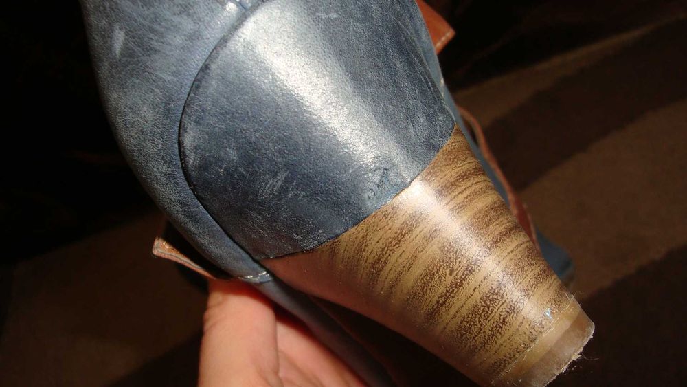 Sandale/Pantofi albastri cu toc, eleganti, nr 38