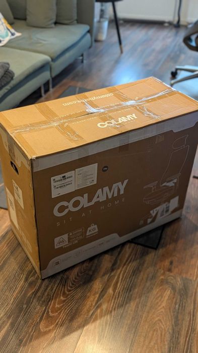 Scaun ergonomic Colamy Atlas gri inchis, Nou la cutie