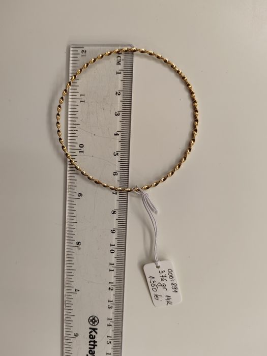 Brățară damă Aur 14k Gr 3,76 cod unic 891