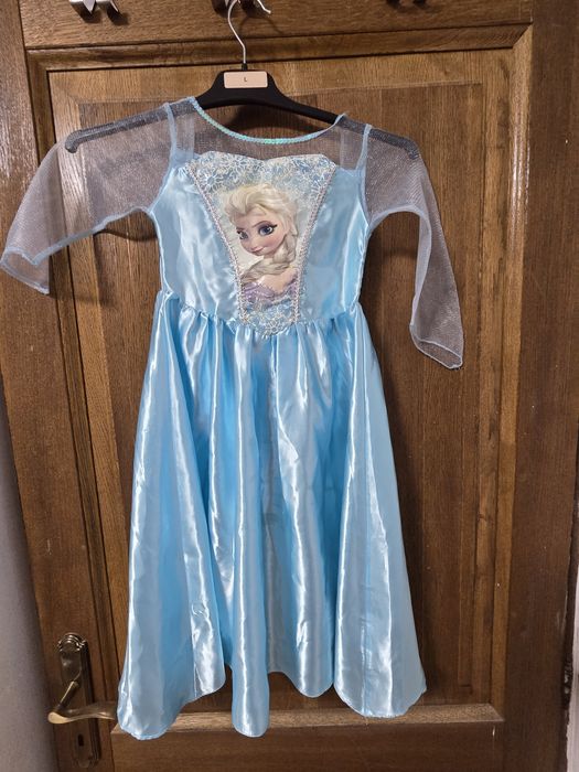 Rochie carnaval Elsa 5-6 ani