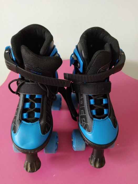 Кънки (ролкови) с 4 колела-сини