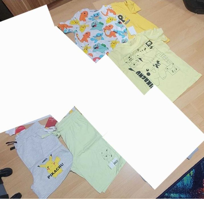 Lot baieti NOI CU ETICHETA,9 10 ani,140 cm, Pikachu,Pokemon