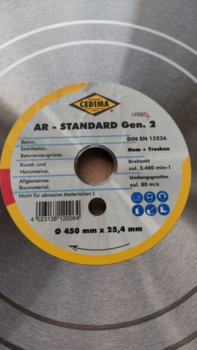 Vand disc diamantat 350 DIACON-450 CEDIMA