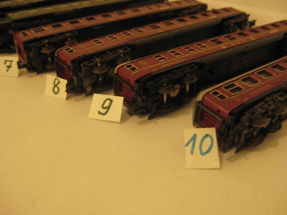 Пътнически вагони №190121 - А, Флайшман, Роко и Трикс, мaщаб 1:160, N