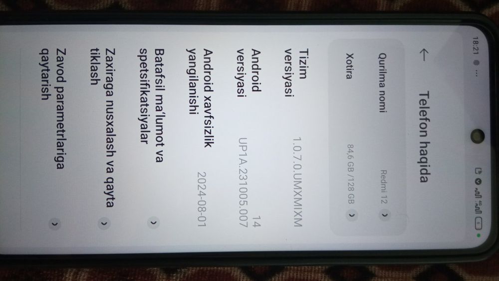 Srochna! Redmi 12 sotiladi