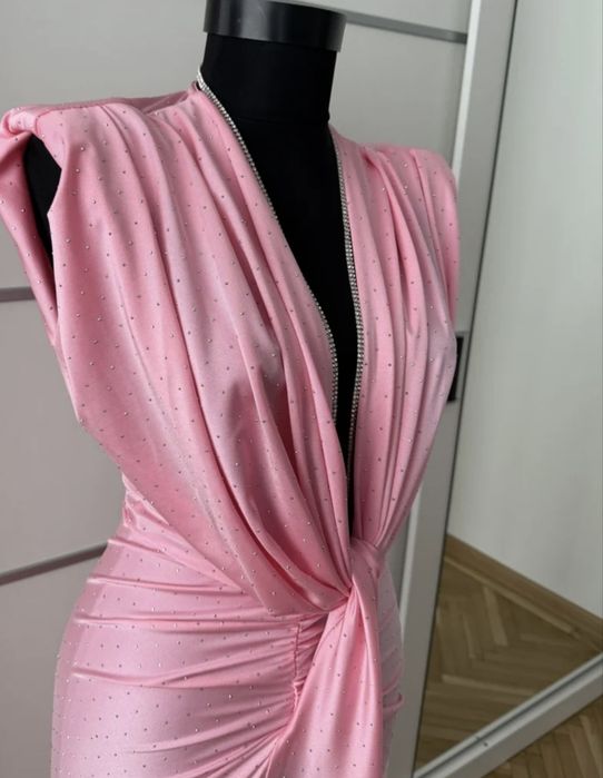 Rochie ocazie uni cu sclipici