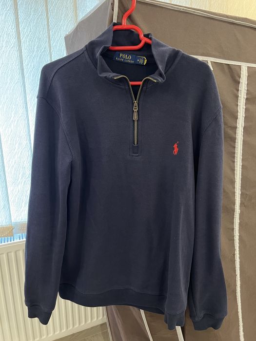 Zipper Polo Dark Blue M