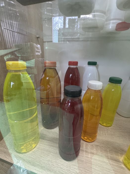 ПЭТ Пустые баклашки разные виды 1 литр 1.5